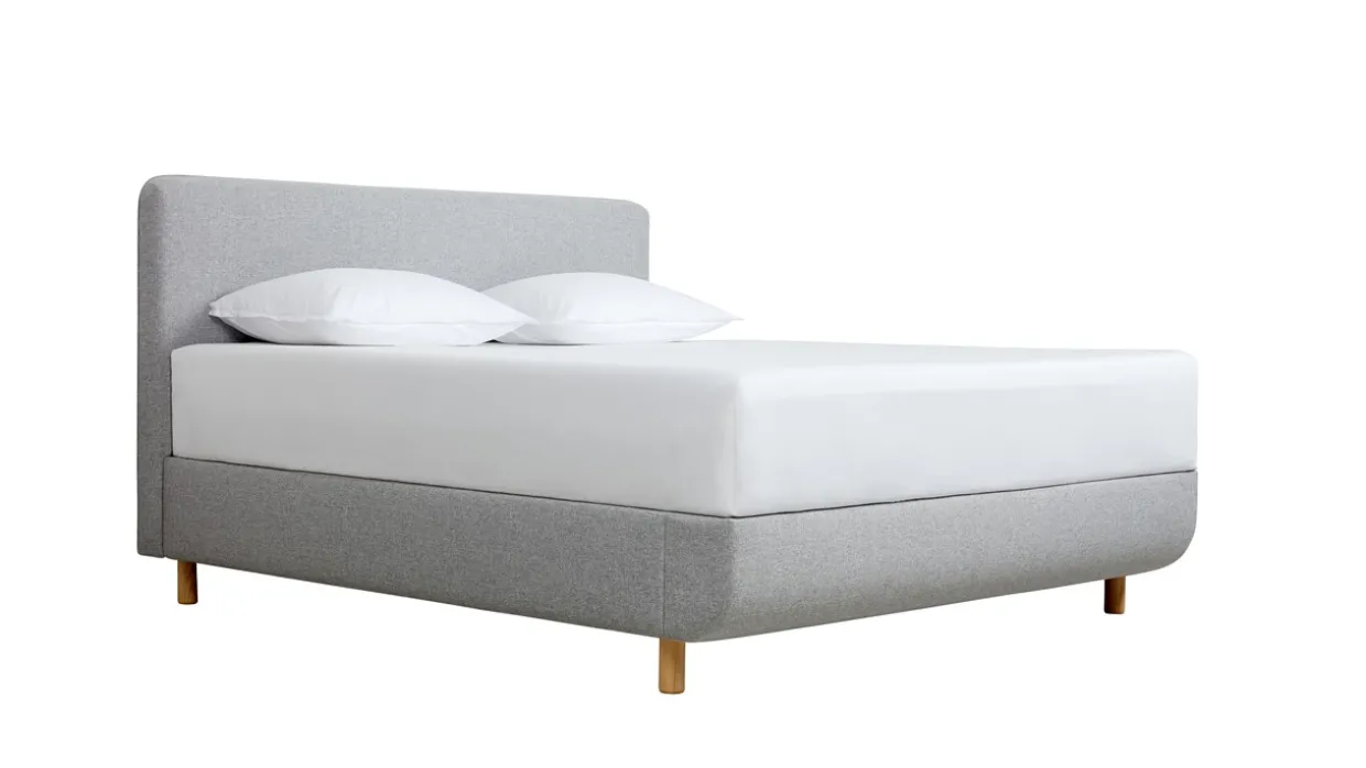 TEMPUR® Bed Arc met hoofdbord Form, schotelbodem en Pro matrassen