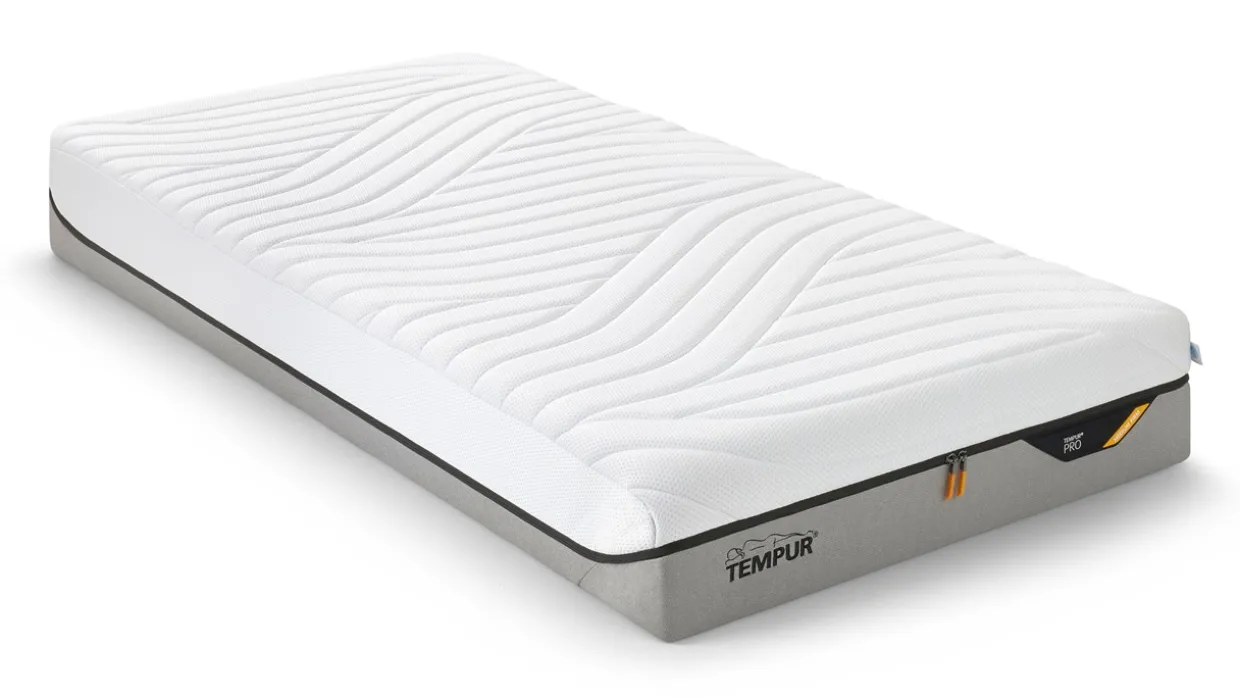 TEMPUR® Bed Arc met hoofdbord Form, schotelbodem en Pro matrassen