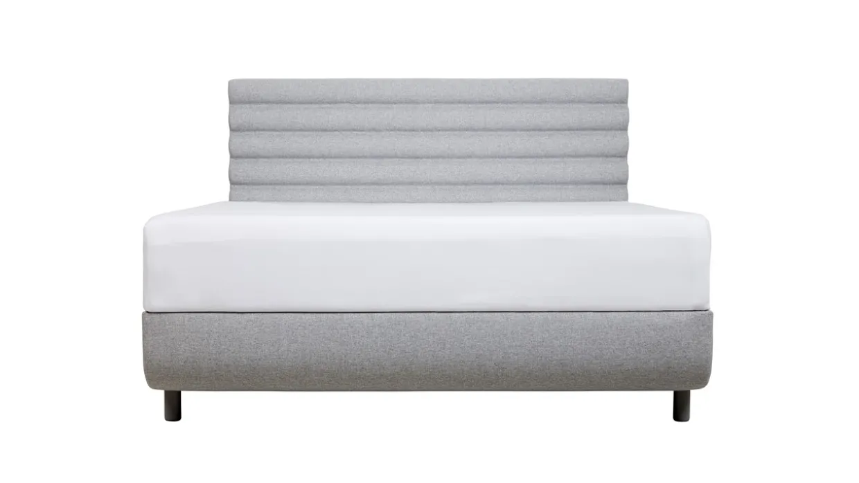 TEMPUR® Bed Arc met hoofdbord Vectra, schotelbodem en Pro matrassen