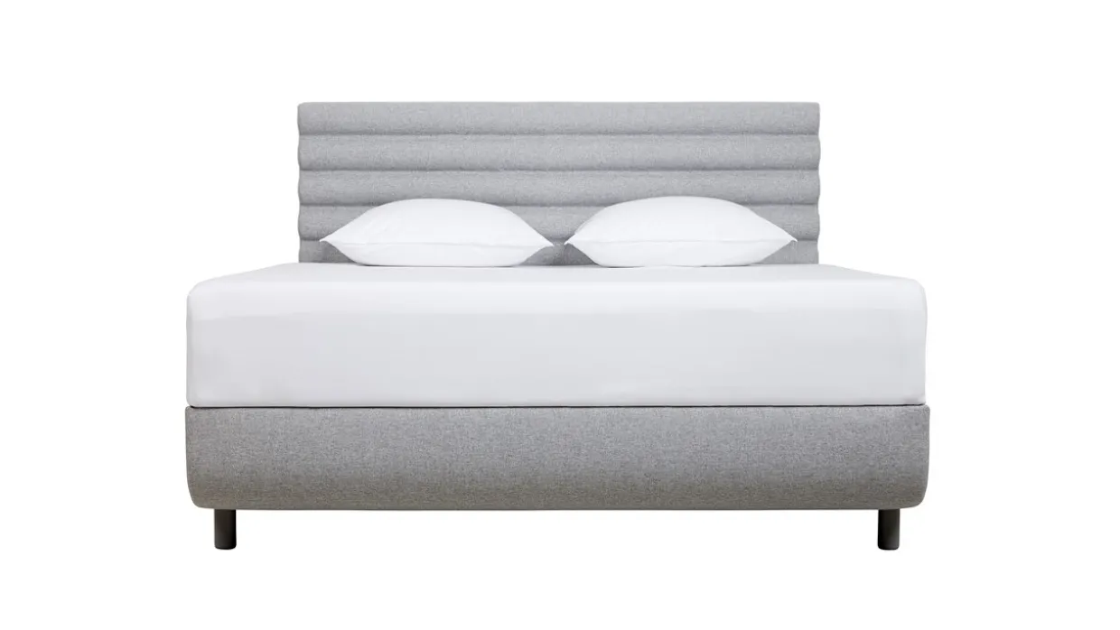 TEMPUR® Bed Arc met hoofdbord Vectra, schotelbodem en Pro matrassen